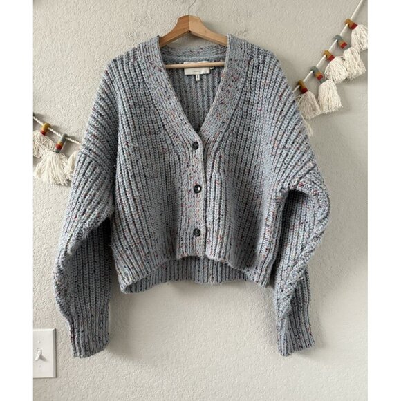 Munthe Tend Cardigan Chunky Knit Wool Blend Slouchy Boho Made In Italy 38 US 8 - Picture 1 of 10
